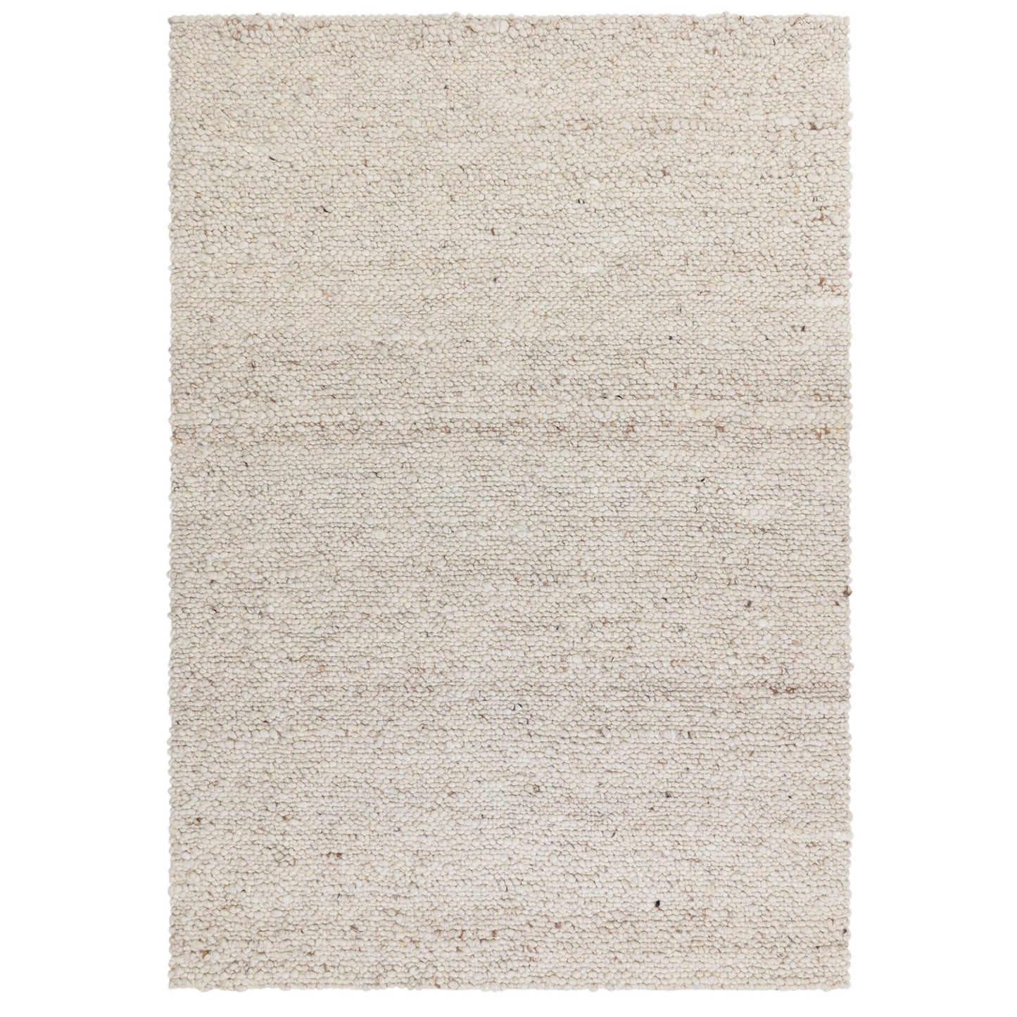 Adler Hand Woven Boucle Wool Ivory Rug – Natural & Sustainable Luxury