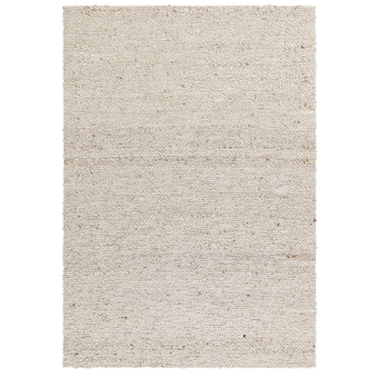 Adler Hand Woven Boucle Wool Ivory Rug – Natural & Sustainable Luxury