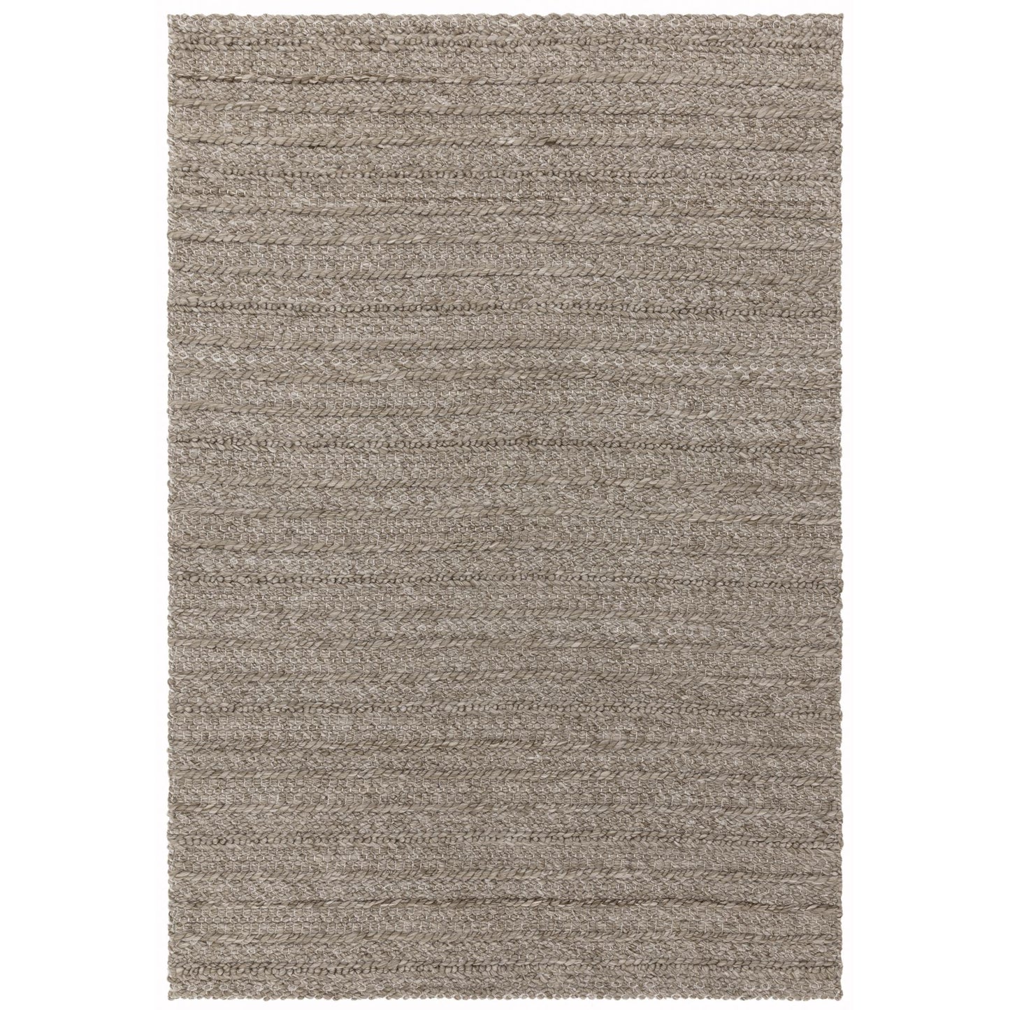Grayson Neutral Taupe Textured Hand Woven Indoor & Outdoor Rug