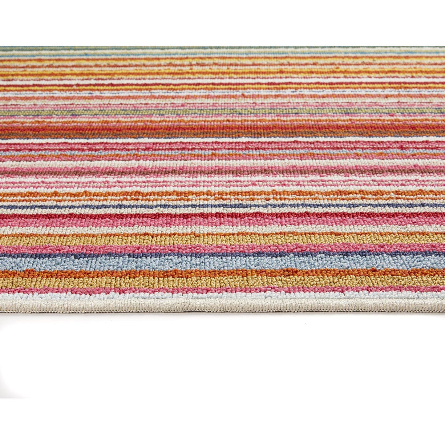 Waschbarer Läuferteppich für Eingangsbereich, Hauseingang, Küche, Flurtür – Gestreift, Regenbogenfarben, Mehrfarbig