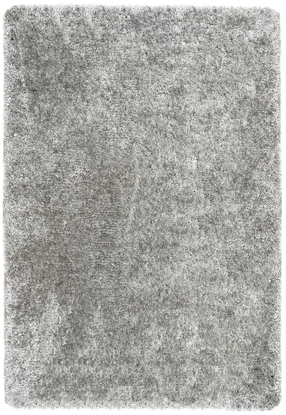Waschbarer, zotteliger, weicher, flauschiger, rutschfester, maschinenwaschbarer Teppich von My Lux in Silber