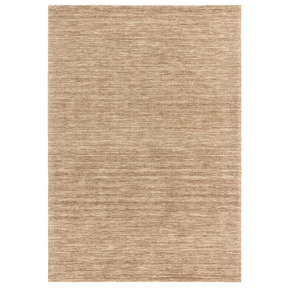 Hazy Honey Beige Natural Handwoven Rug – Soft Wool Blend Textured Striped Carpet for Modern Interiors