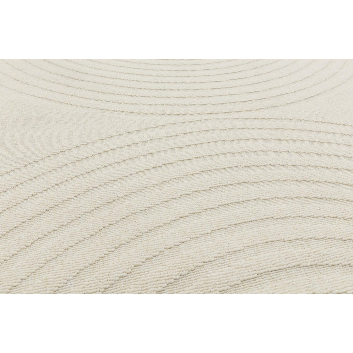 Antibes AN08 Modern White Deco Indoor & Outdoor Geometric Flatweave Rug