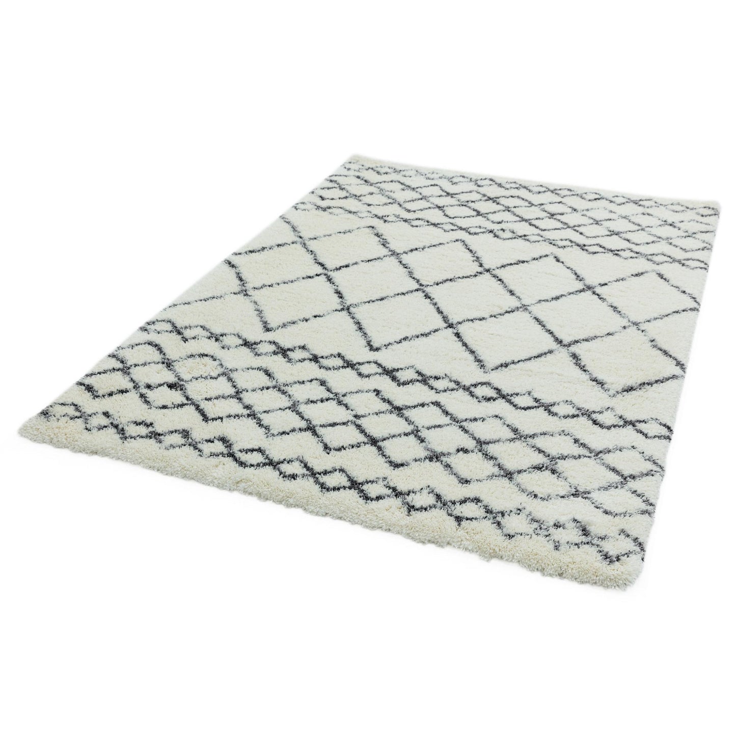 Alto AL02 Cream Grey – Bold Moroccan Intrigue and Soft Shaggy Comfort