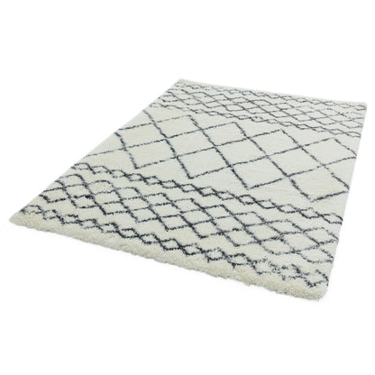 Alto AL02 Cream Grey – Bold Moroccan Intrigue and Soft Shaggy Comfort
