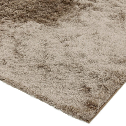 Whisper Shaggy Rug Silky Shiny Soft High Pile Plush Rug in Mocha – Luxurious Softness & Warm Neutral Elegance