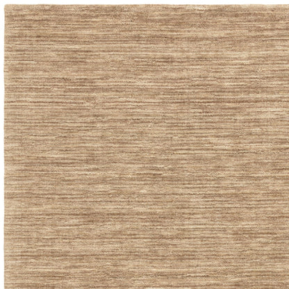 Hazy Honey Beige Natural Handwoven Rug – Soft Wool Blend Textured Striped Carpet for Modern Interiors