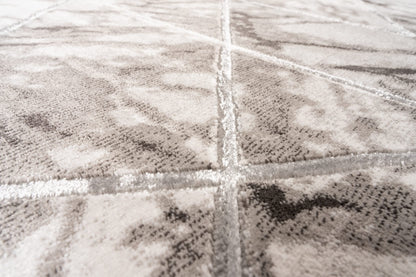 Marbled Geometric Abstract Rug Modern Luxurious Carpet for Living Room Bedroom Bianco 224RA Soft Quality Rug